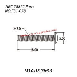 JJRC C8822 4WD RC Truck Parts Hexagon Socket Head Cap Screw (M3.0x18.00x5.5) F31-078