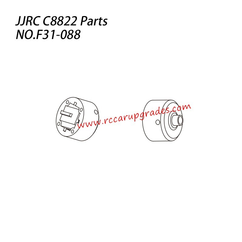 JJRC C8822 Parts Differential Gear Metal Barrel F31-088