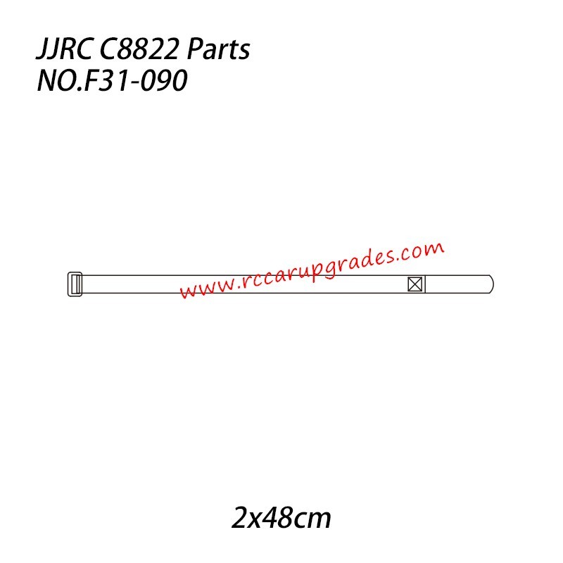 JJRC C8822 Parts Battery Tie - Vertical (2x48cm) F31-090