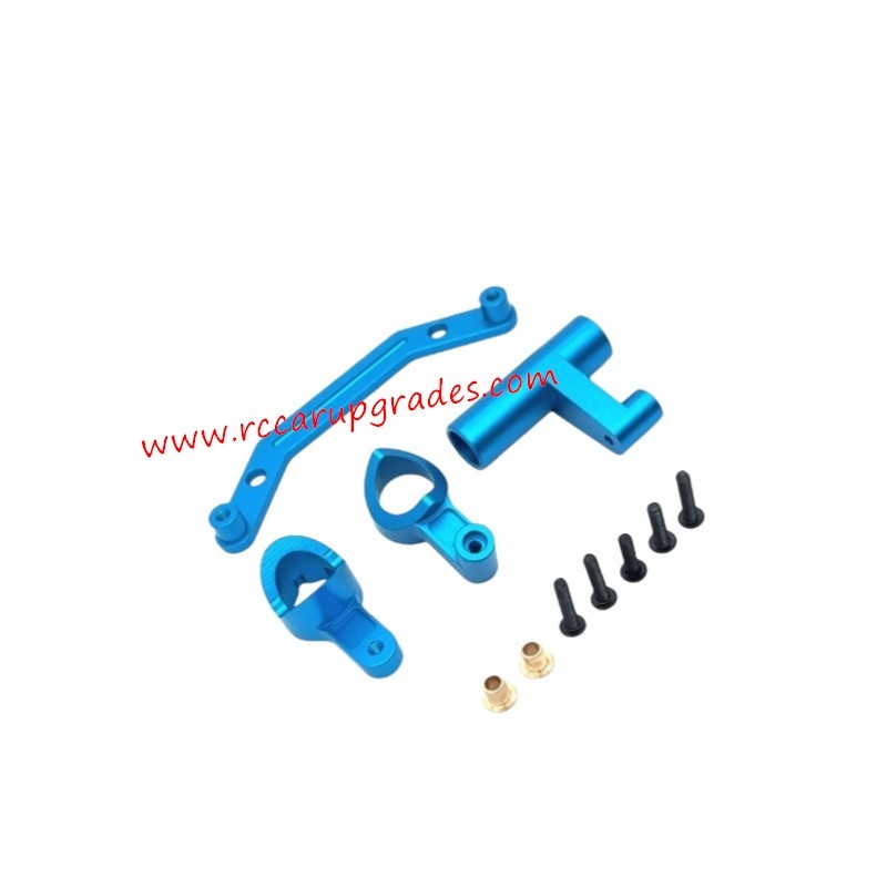 MJX Hyper Go 7303 RC Car Upgrade Parts Front Steering Assembly blue