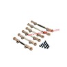 MJX Hyper Go 7303 RC Car Upgrade Parts Metal Adjustable Tie Rods gold