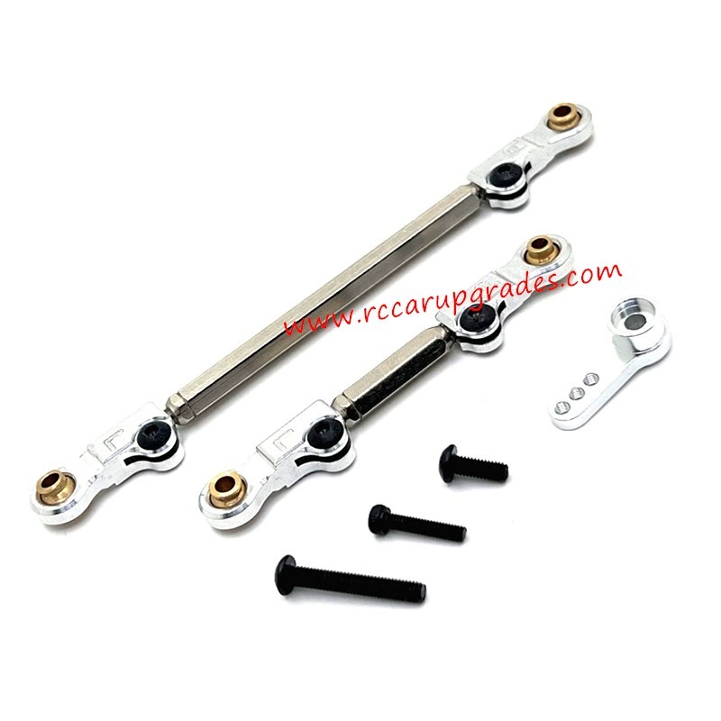 MJX Hyper Go H12Y / H12Y+ Upgrades Front Axle Steering Linkage, Servo Linkage, Servo Arm White