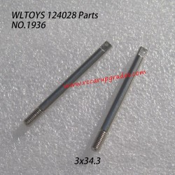 WLTOYS 124028 RC Truck Parts Suspension Axis 3x34.3 1936