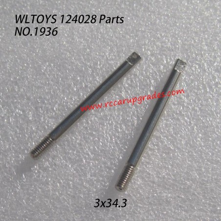 WLTOYS 124028 RC Truck Parts Suspension Axis 3x34.3 1936