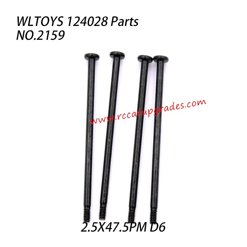 WLTOYS 124028 RC Truck Parts Long Screw 2.5x47.5pm D6