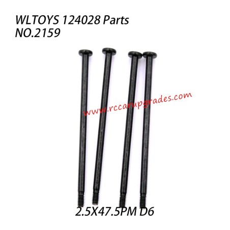 WLTOYS 124028 RC Truck Parts Long Screw 2.5x47.5pm D6