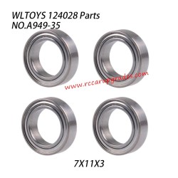 WLTOYS 124028 RC Truck Parts Rolling Bearing 7x11x3 A949-35