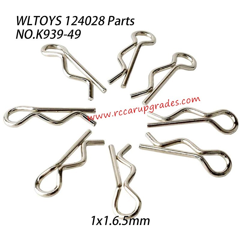 WLTOYS 124028 RC Truck Parts R Shape Pin 1x1.6.5mm K939-49