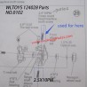 WLTOYS 124028 RC Vehicle Parts Phillips Pan Head Screw 2.5X10PM 0102 installation diagram