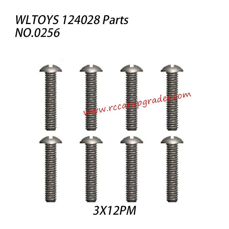 WLTOYS 124028 RC Vehicle Parts Screw 3X12PM 0256