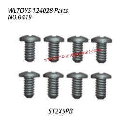 WLTOYS 124028 RC Vehicle Parts Screws ST2X5PB 0419