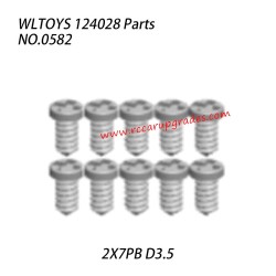 WLTOYS 124028 RC Vehicle Parts Screws ST2X5PB 0419