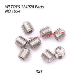 WLTOYS 124028 RC Car Parts 3x3 Hexagon Socket Screw 1654