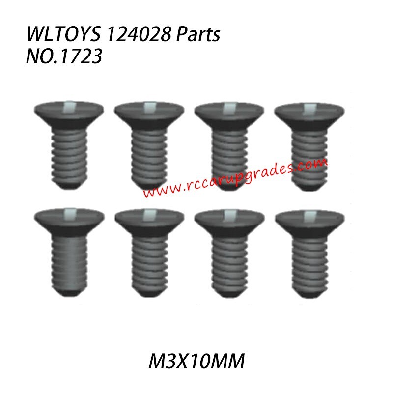 WLTOYS 124028 RC Vehicle Parts Cross-Head Screw ST2.5X8PWM6 1656