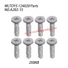 WLTOYS 124028 RC Vehicle Parts Cross Flat Head Screw 2x8KB A202-15