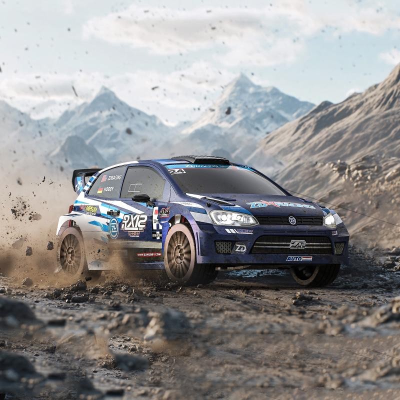 ZD RACING RX12 1/12 Brushless 4WD Rally RC Car Blue