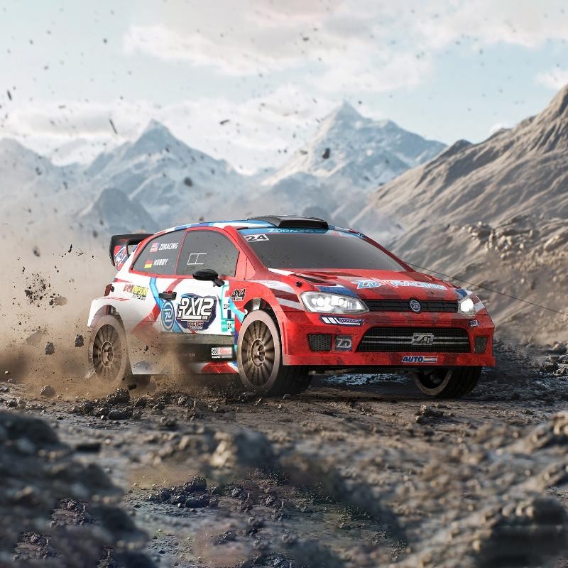 ZD RACING RX12 1/12 Brushless 4WD Rally RC Car red