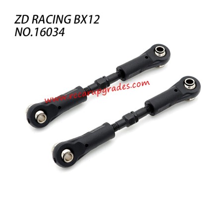 ZD Racing BX12 RC Car Parts Steering Connect Rod Adjustable 16034