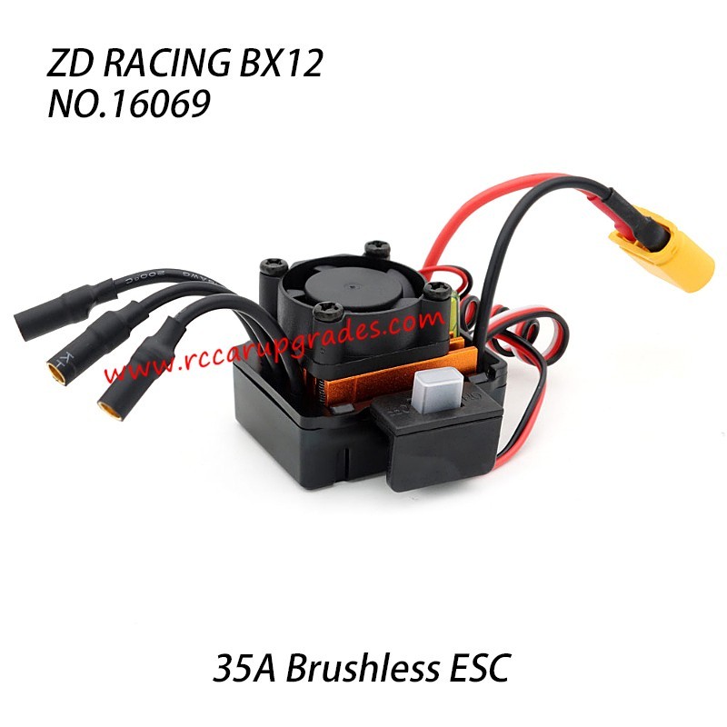 ZD Racing BX12 Parts 3S 35A Brushless ESC Assembly 16069