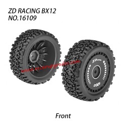 ZD Racing BX12 RC Truck Parts Pre Glued Tires 16109