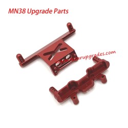MN Model MN-38 RC Truck Upgrade Parts Front and Rear Support Frame red
