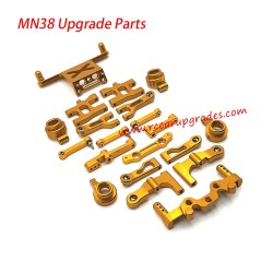 MN Model MN-38 RC Truck Upgrade Parts Metal Kit yellow