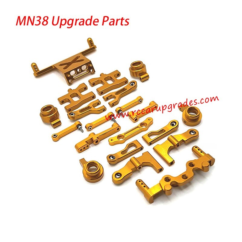 MN Model MN-38 RC Truck Upgrade Parts Metal Kit yellow