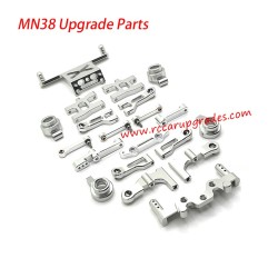 MN Model MN-38 RC Truck Upgrade Parts Metal Kit silver