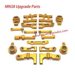 MN Model MN-38 RC Truck Upgrade Parts Metal modification kit yellow