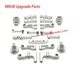 MN Model MN-38 RC Truck Upgrade Parts Metal modification kit silver